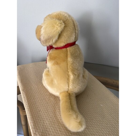 Vintage Russ Christmas Puppy Golden Retriever Doodle Plush Dog - Picture 3 of 10